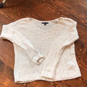 American eagle small cream knit sweater